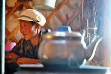 Mongolie, yourte, th&eacute;i&egrave;re