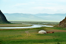 Paysage, Mongolie, Vall&eacute;e de l'Orhon