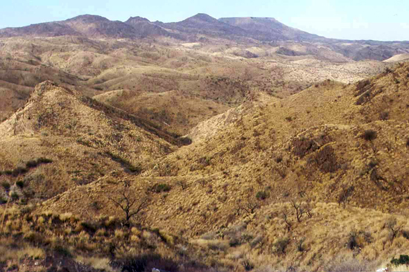 Namibie, Gamsberg, paysage