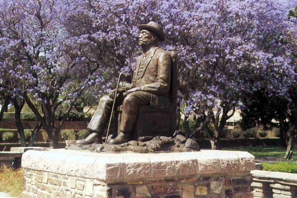 Windhoek, statue, palais Tintenpalast
