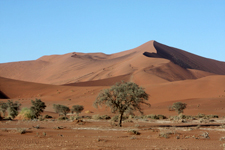 Sossusvlei, dunes, courbes