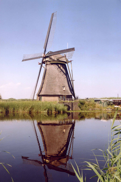 Kinderdijk, moulin, Pays-Bas