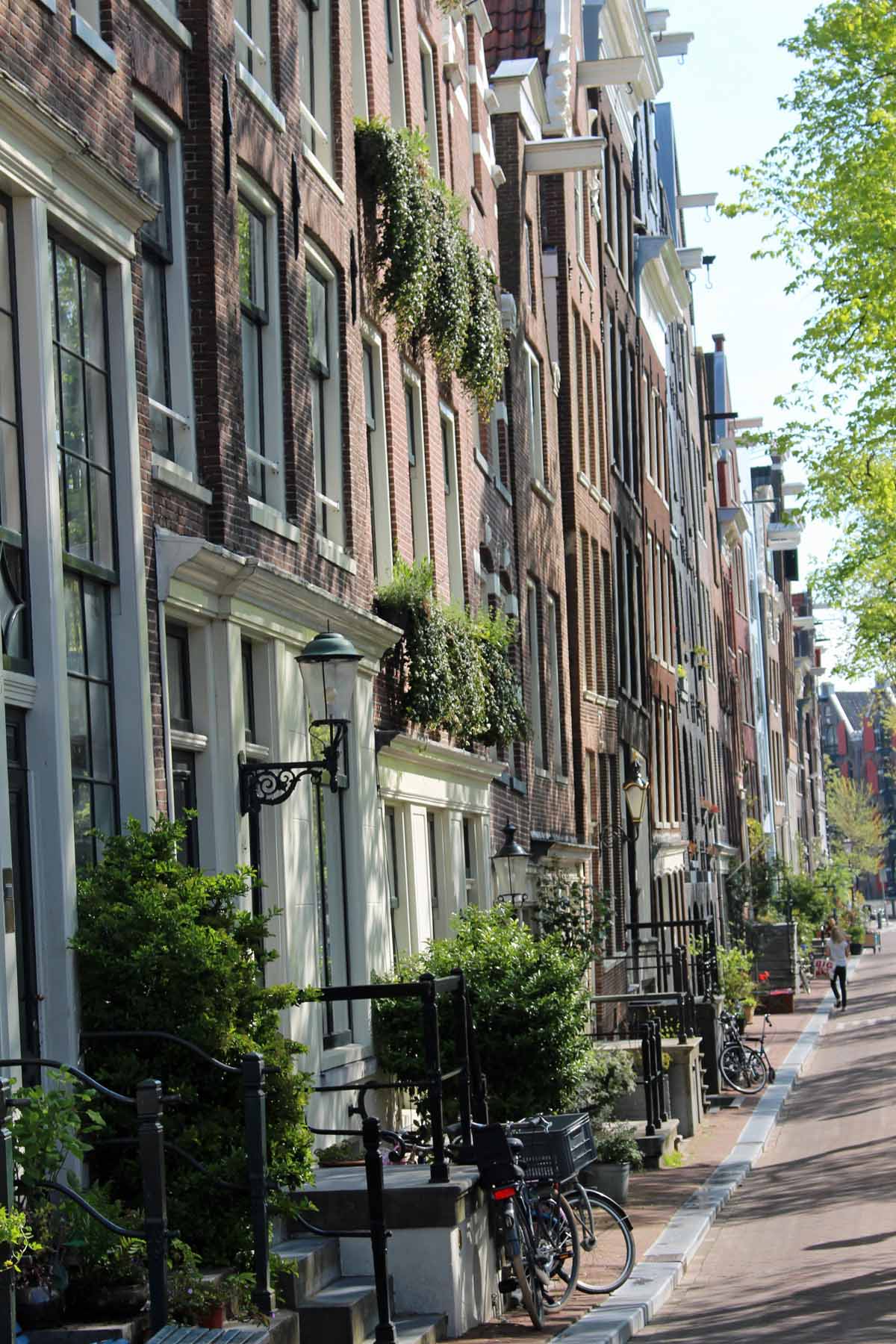 Amsterdam, maisons typiques, quartier Jordaan