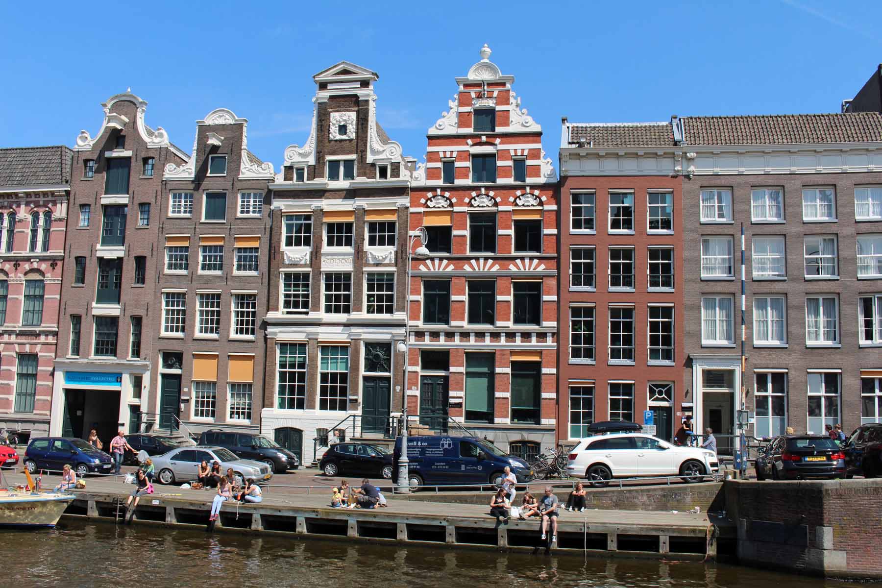 Amsterdam, maisons Oude Turfmarkt