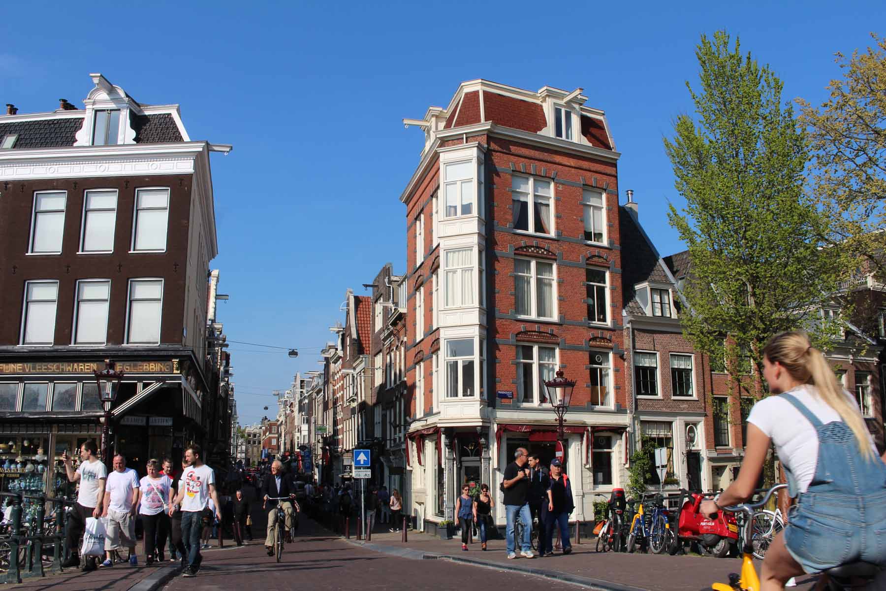 Amsterdam, Prinsengracht, rue Nieuwe Spiegelstraat