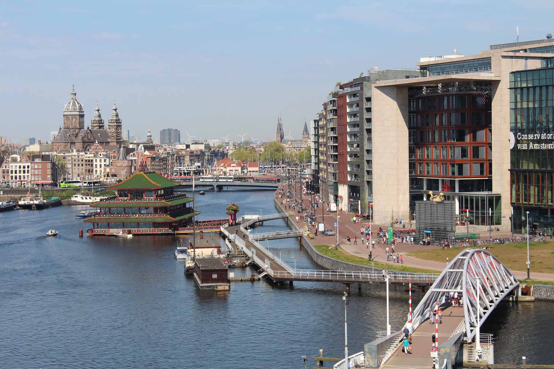 Amsterdam, Oosterdok, vue