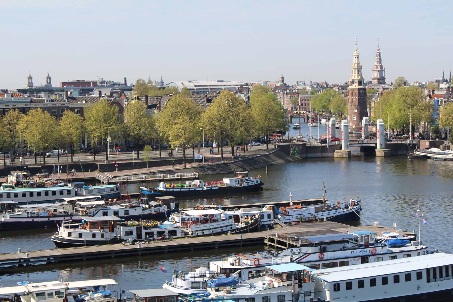 Amsterdam, port, vue