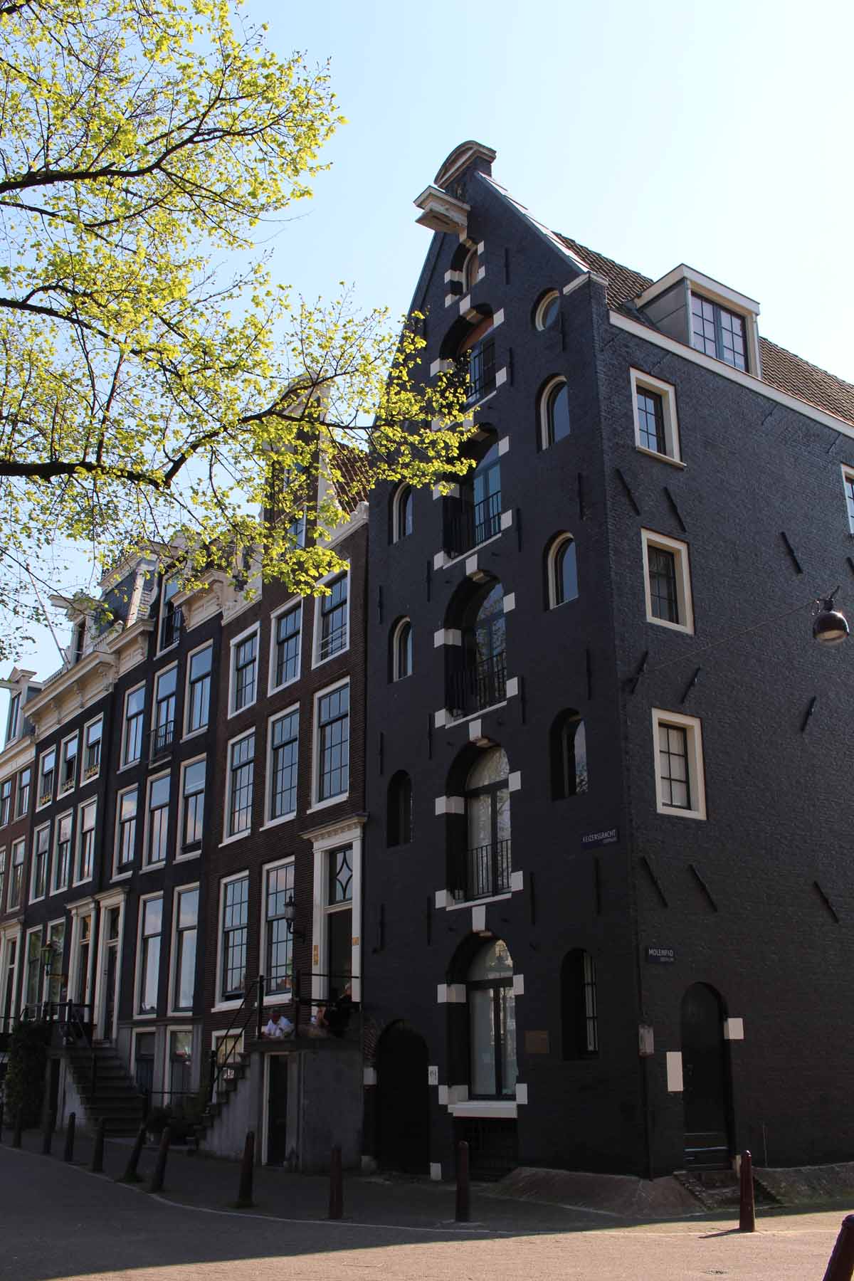 Amsterdam, maison noir, Keizersgracht