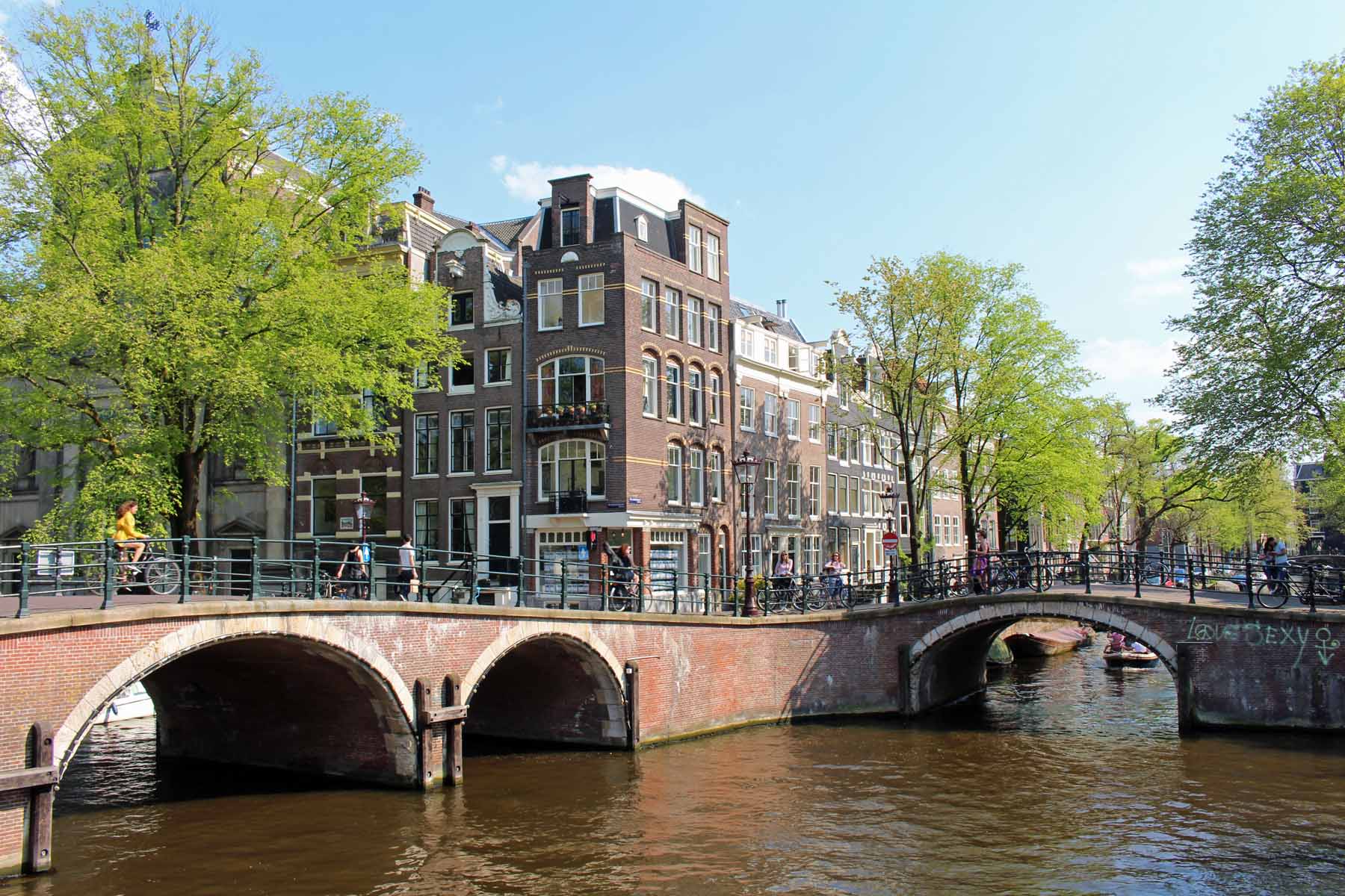 Amsterdam, ponts, Reguliersgracht Keizersgracht
