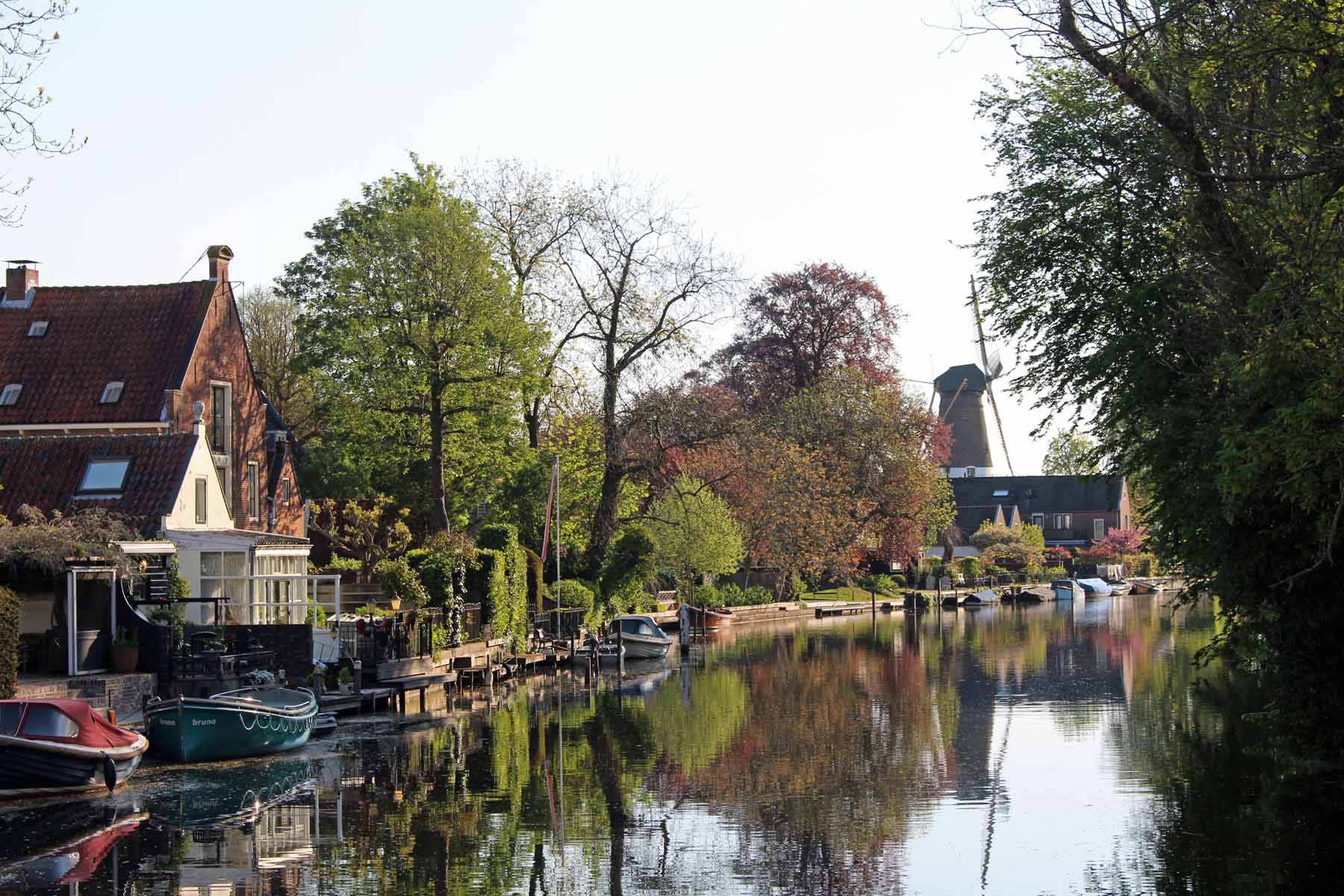 Loenen aan de Vecht, rivière, moulin