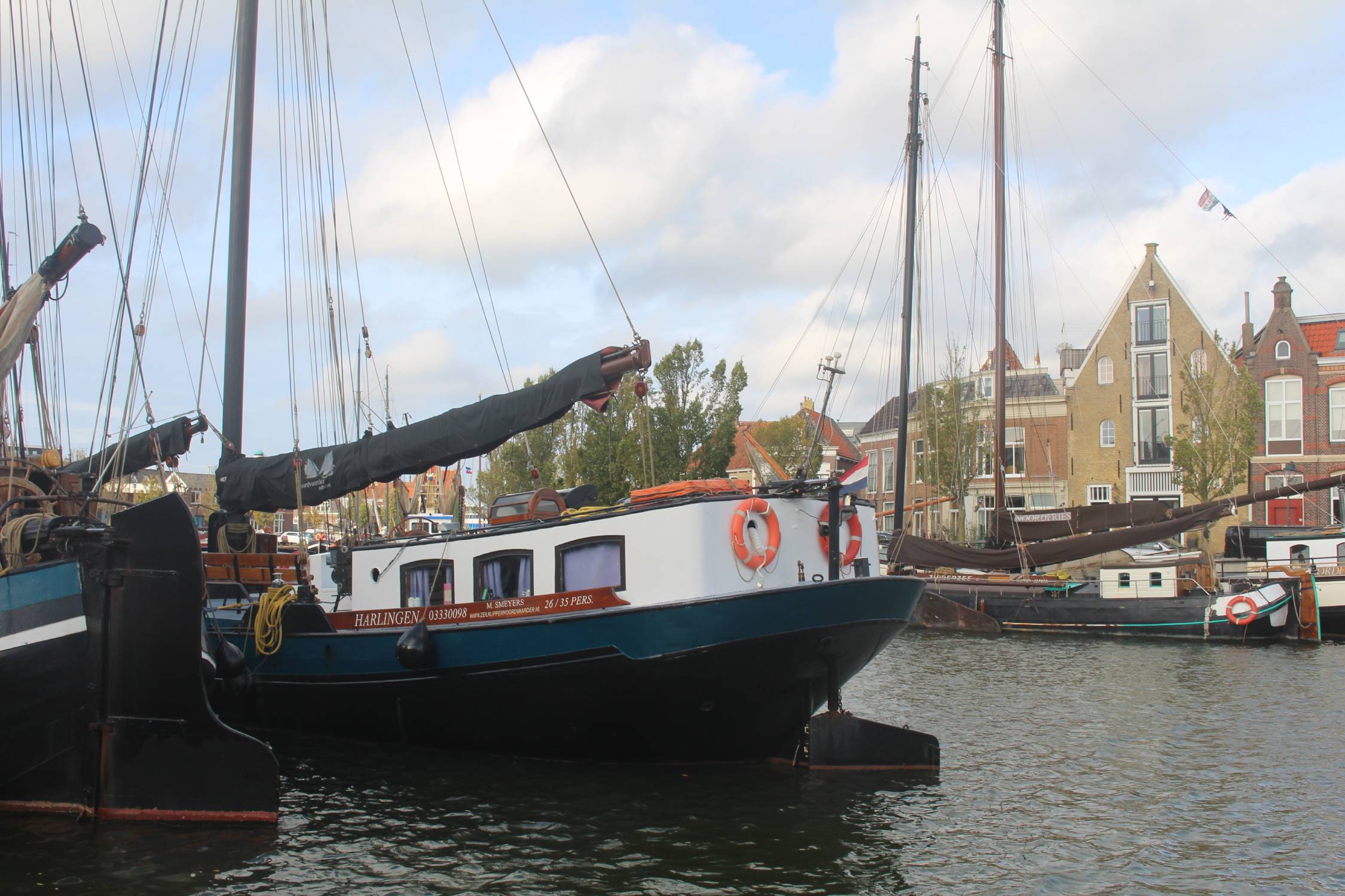 Harlingen, port, bateaux