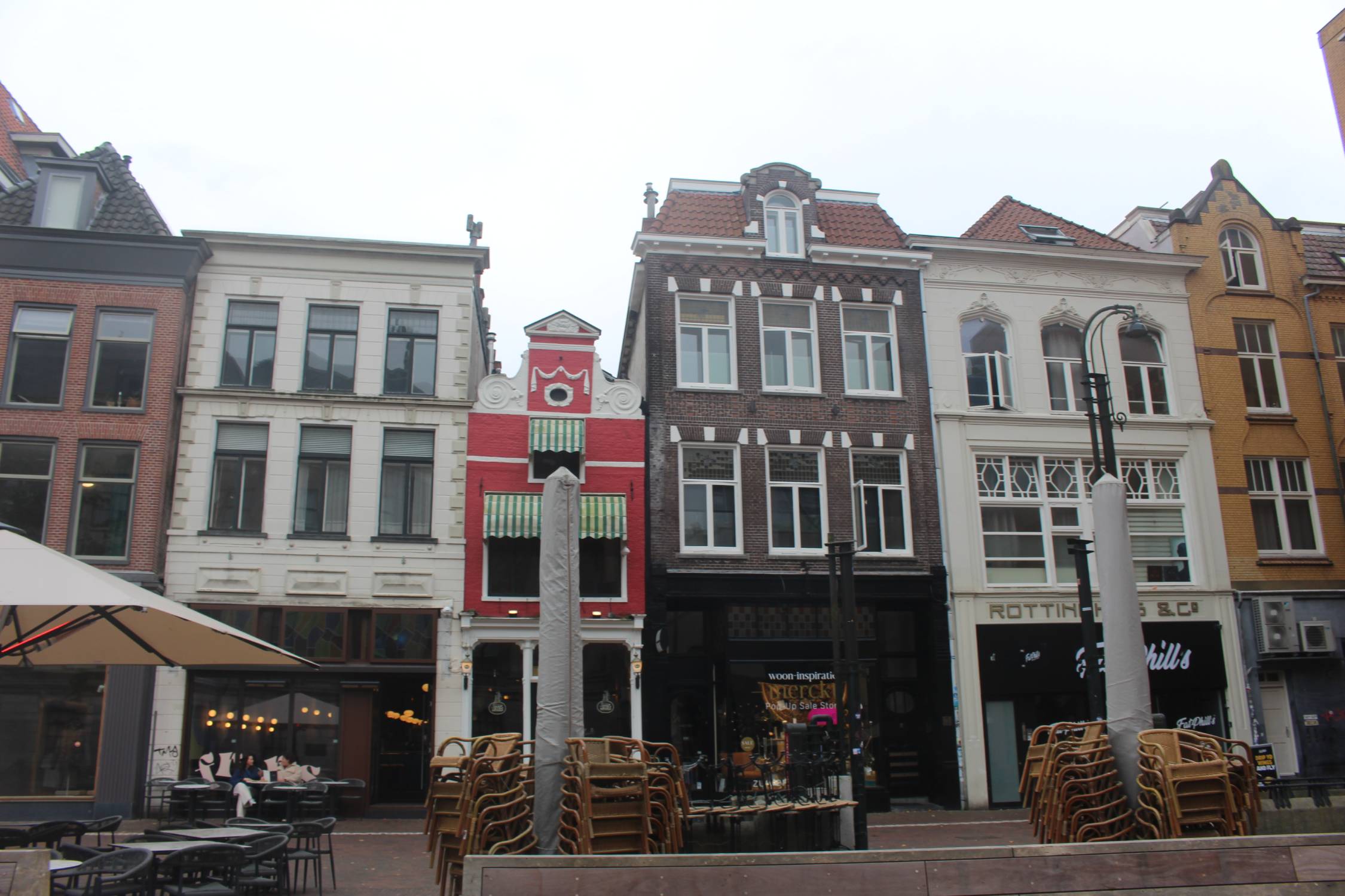 Groningue, façades Vismarkt