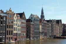 Amsterdam, Damrak maisons typiques