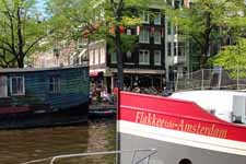 Amsterdam, p&eacute;niches, canal Reguliersgracht