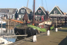 Marken, quai, bateau