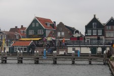Volendam, port, maisons