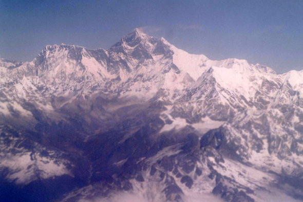 Everest, vue d'avion, Népal