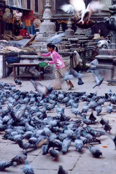 Katmandou, temple Seto Machhendranath