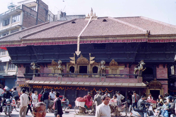 Katmandou, temple Akash Bhairav
