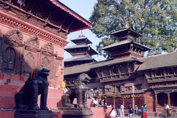 Katmandou, temple de Seto Bhairav