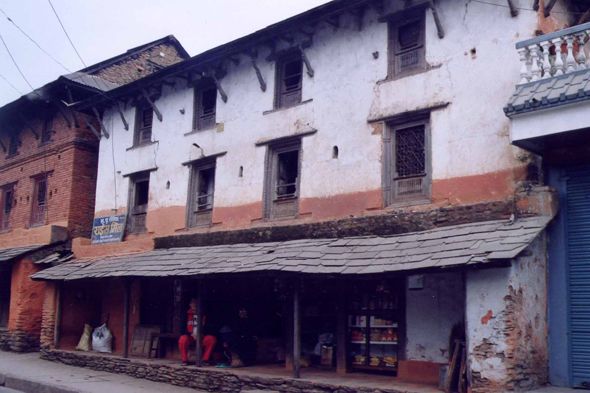 Pokhara, vieilles maisons