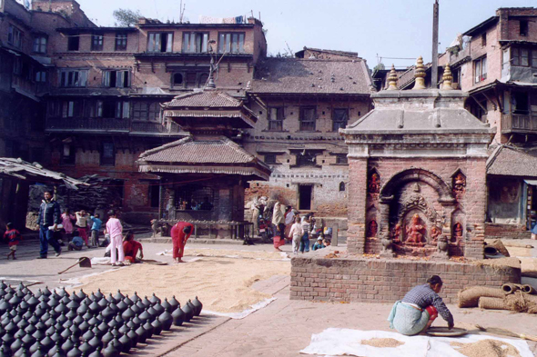 Bhaktapur, place Potter's Square