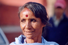 Katmandou, femme n&eacute;palaise