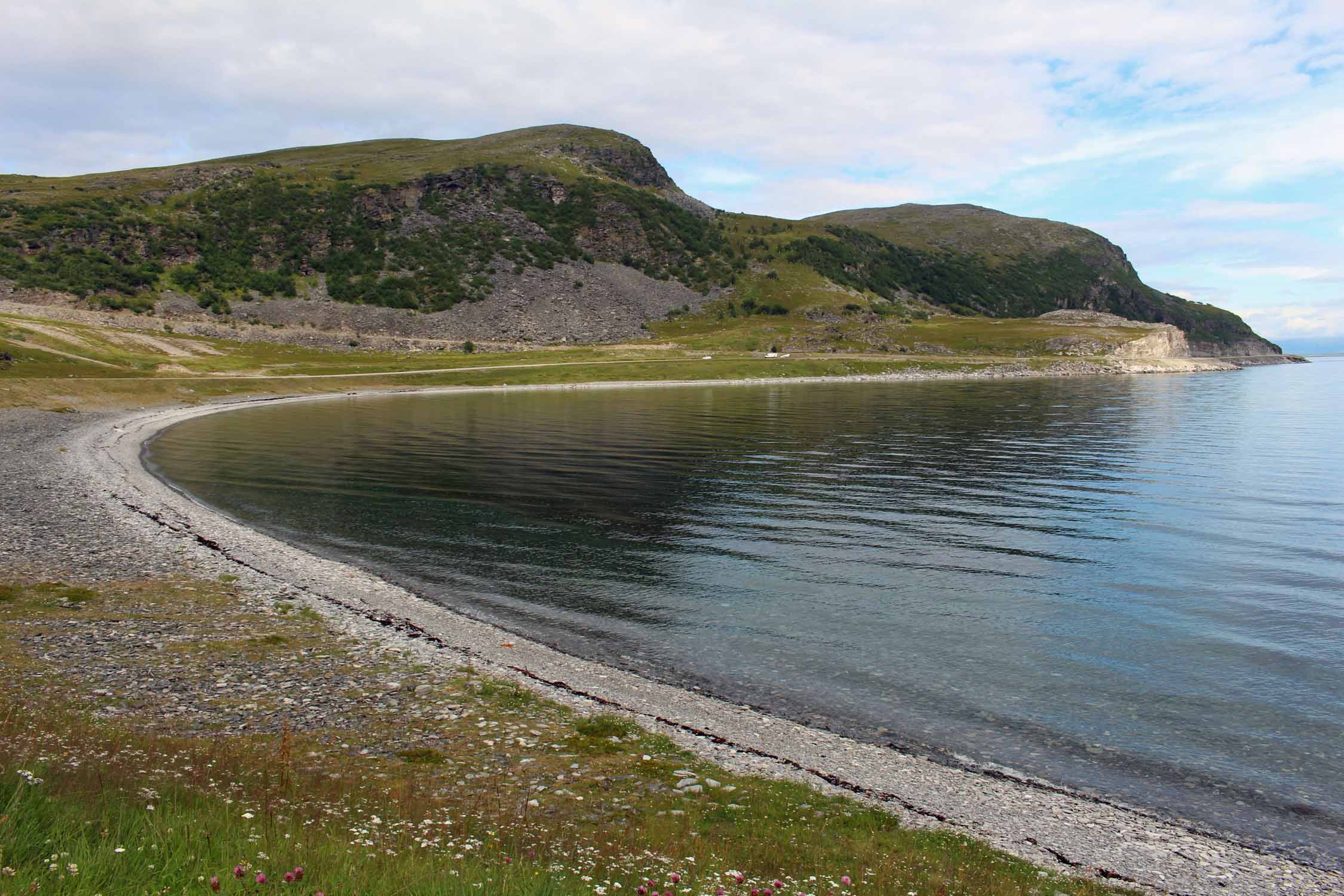 Laponie, Sortvik, plage