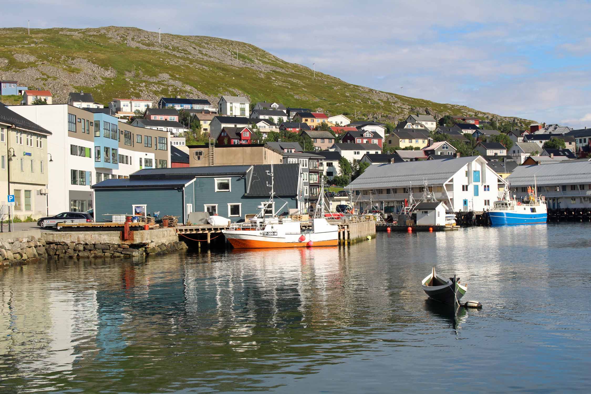 Laponie, Honningsvag, bateaux