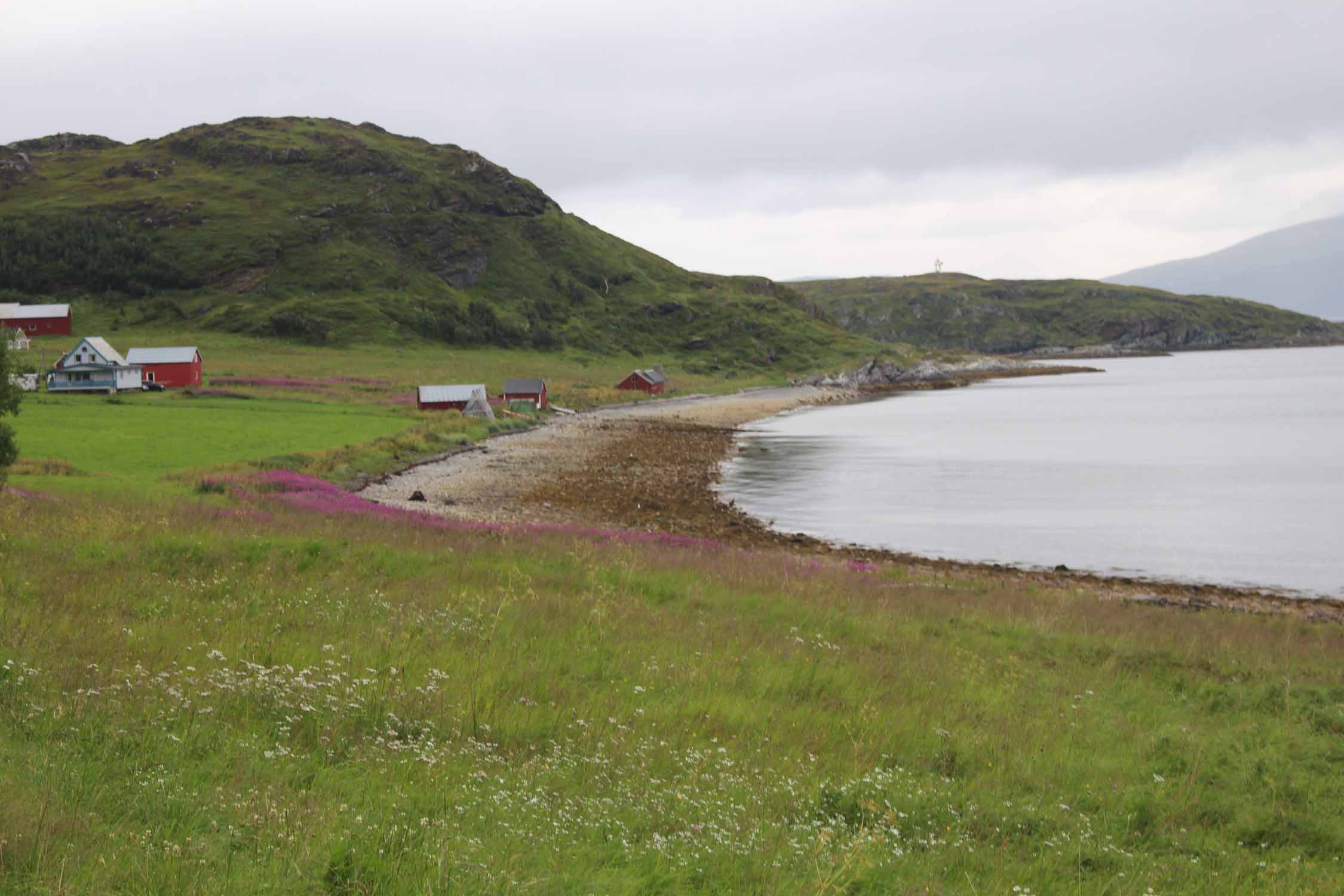 Laponie, Langfjord, maisons