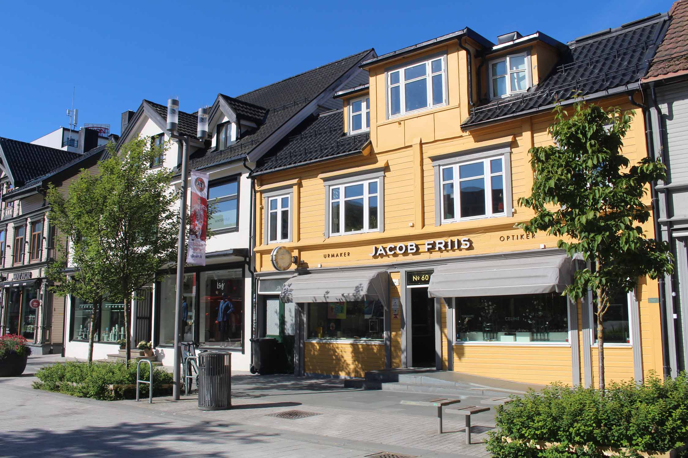 Norvège, Tromso, bâtiment coloré