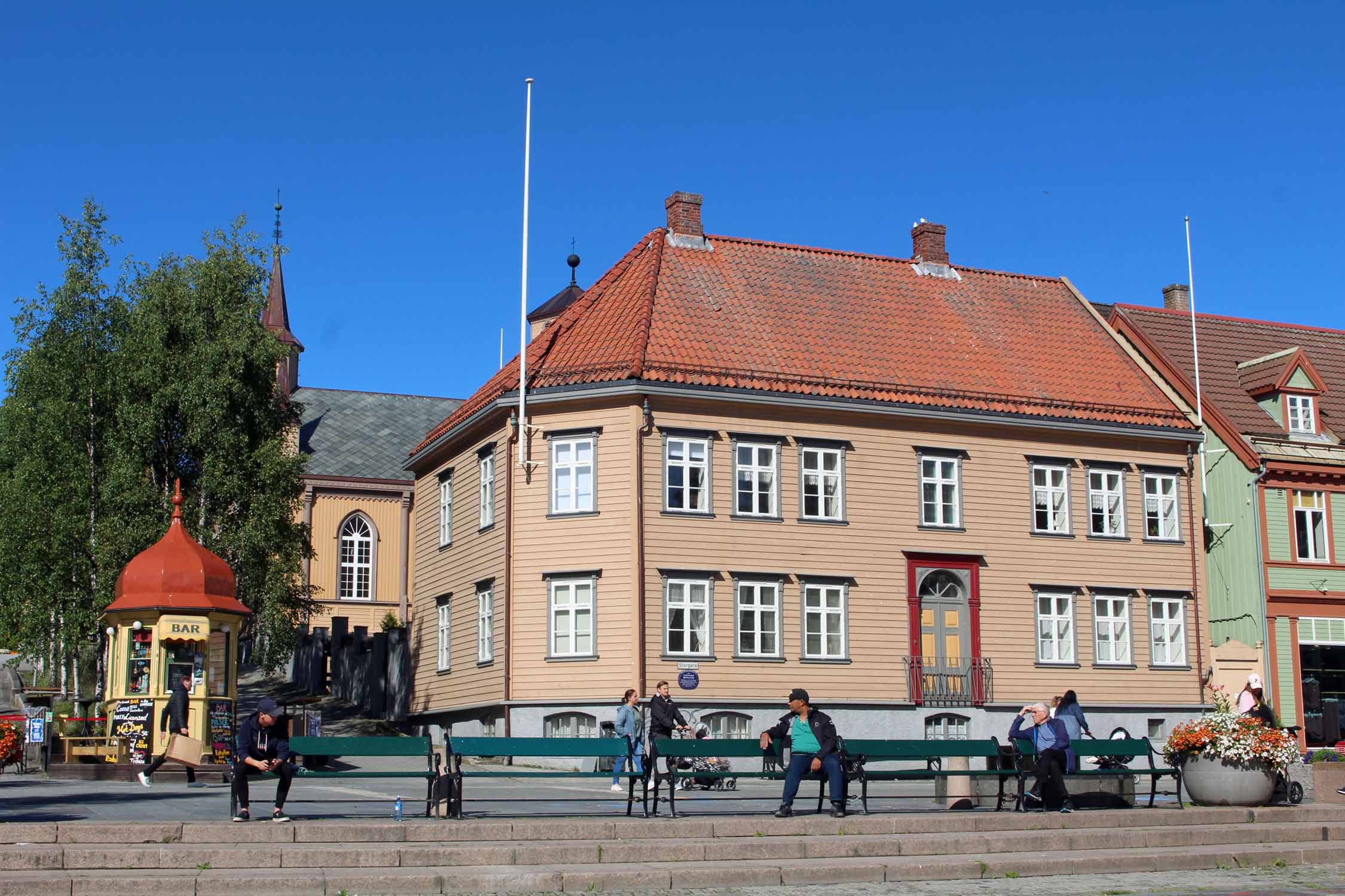 Norvège, Tromso, place Erling Bangsunds