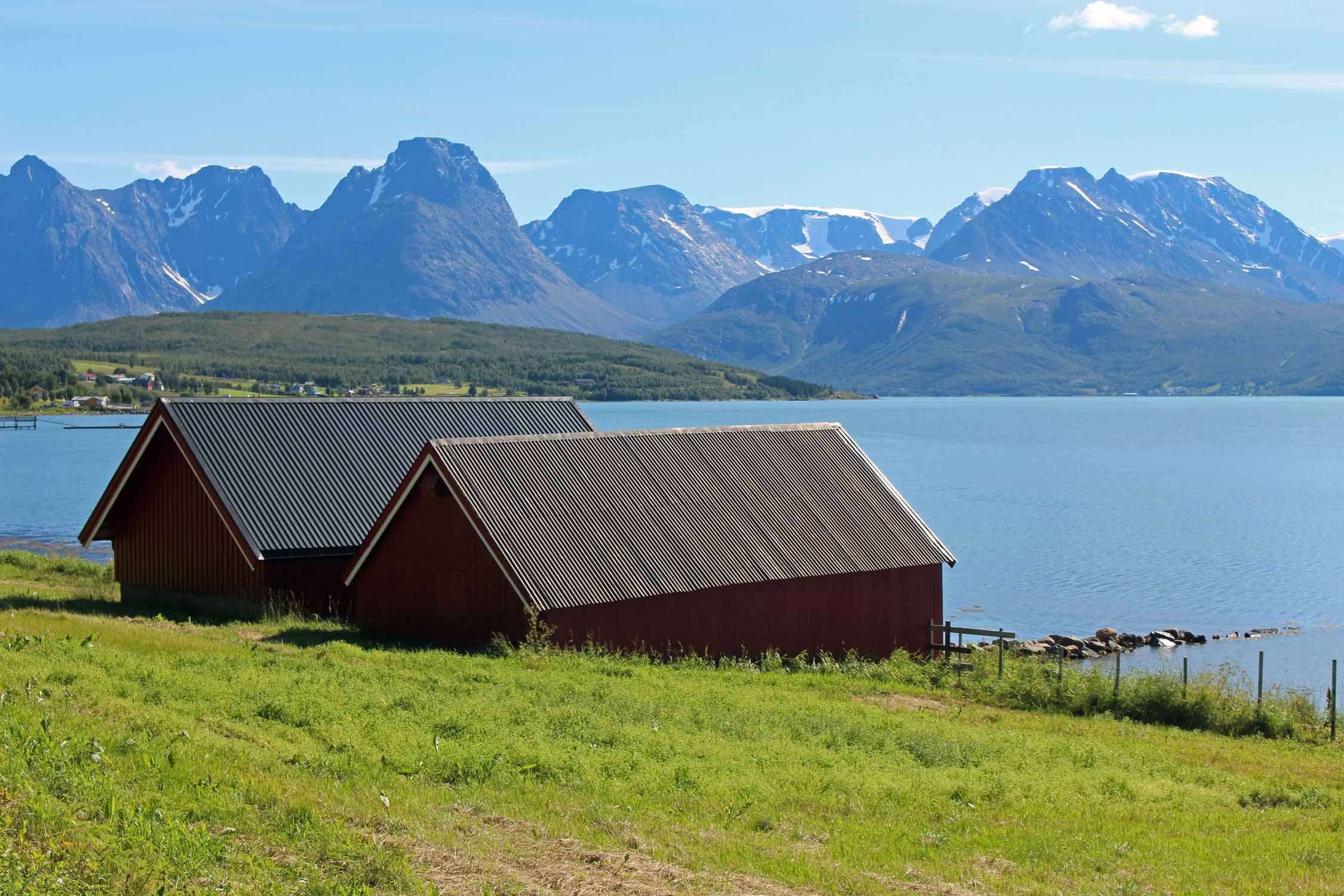 Laponie, Alpes de Lyngen, maisons