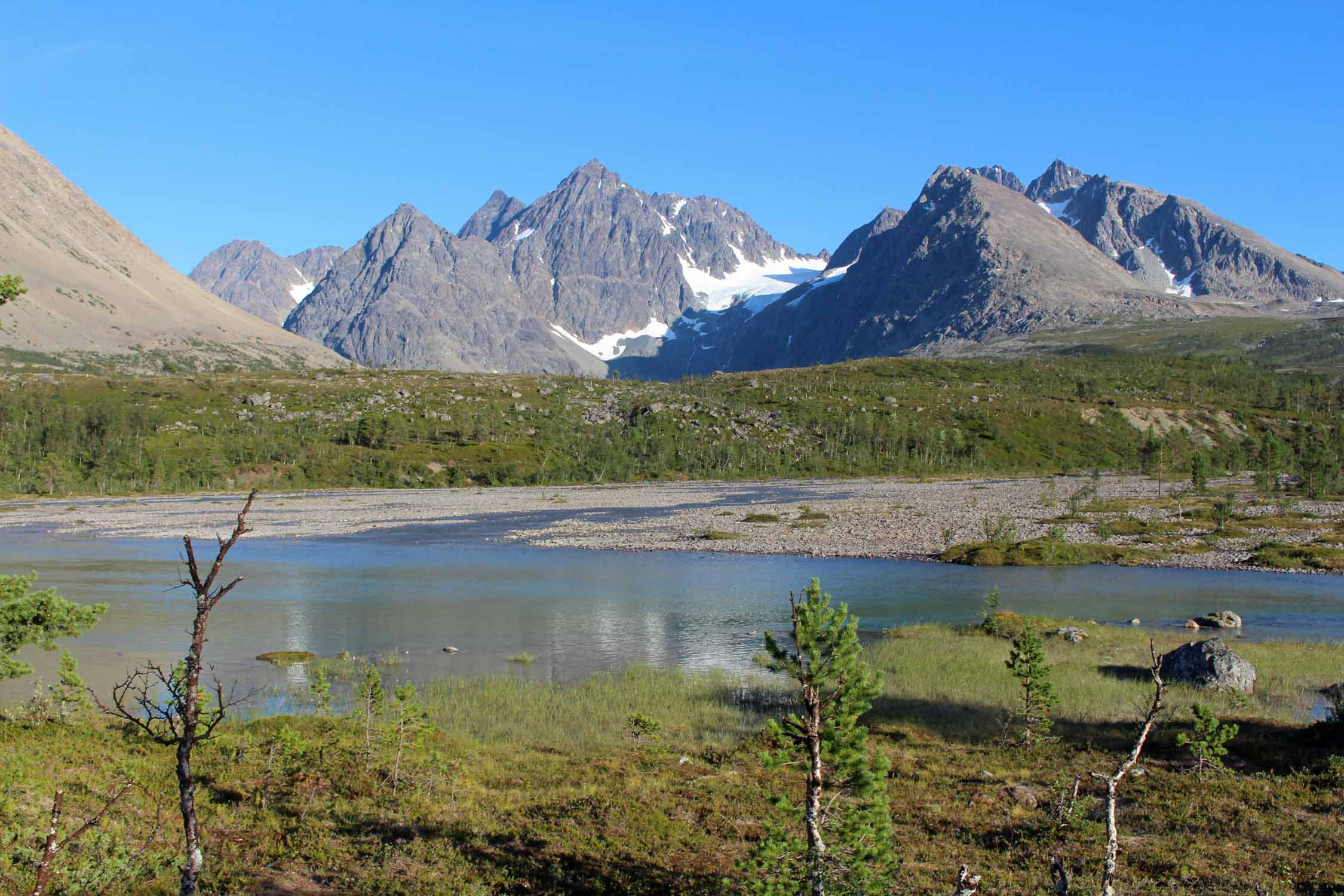 Norvège, Lyngen, rivière