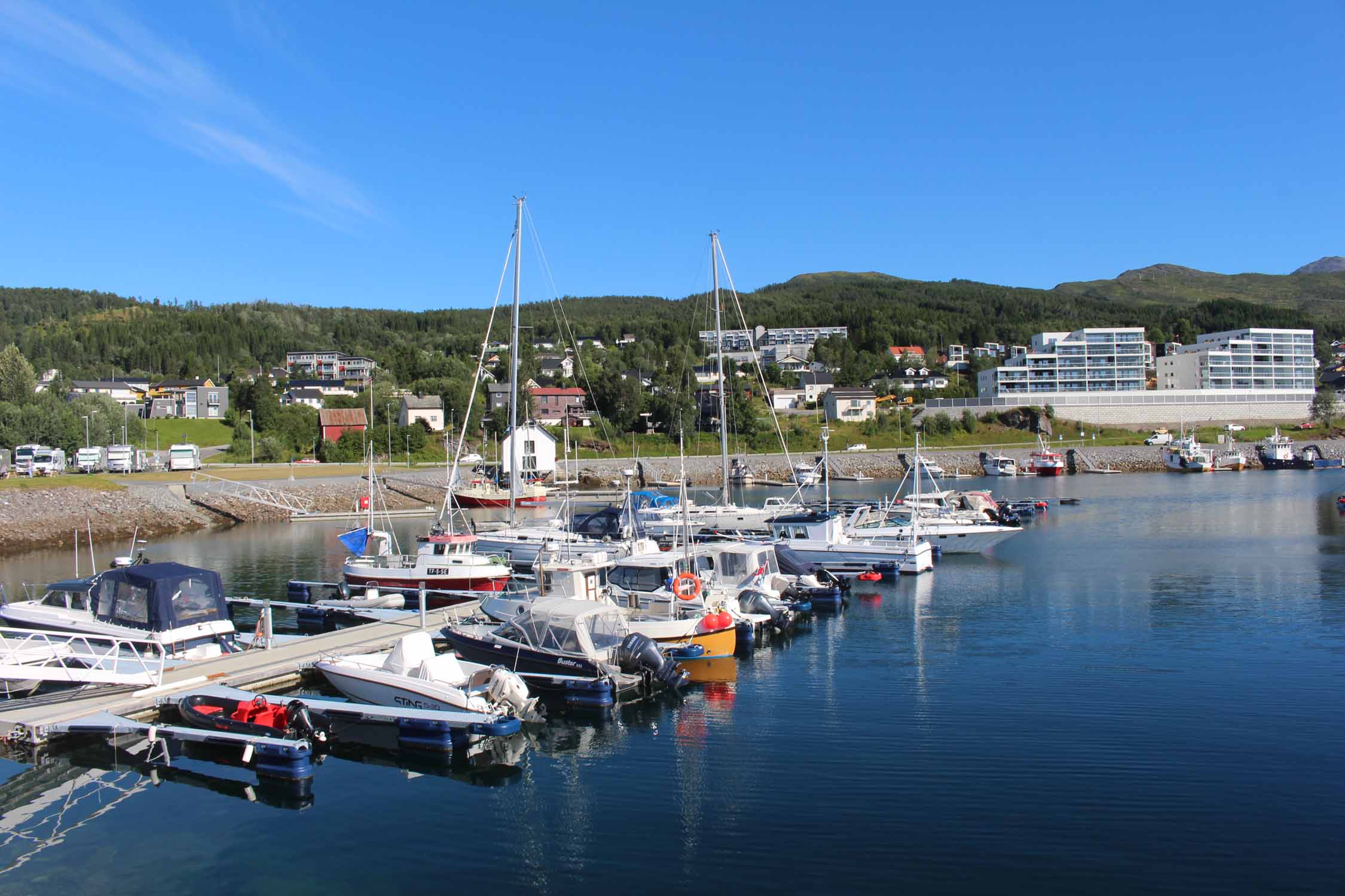 Norvège, Finnsnes, port