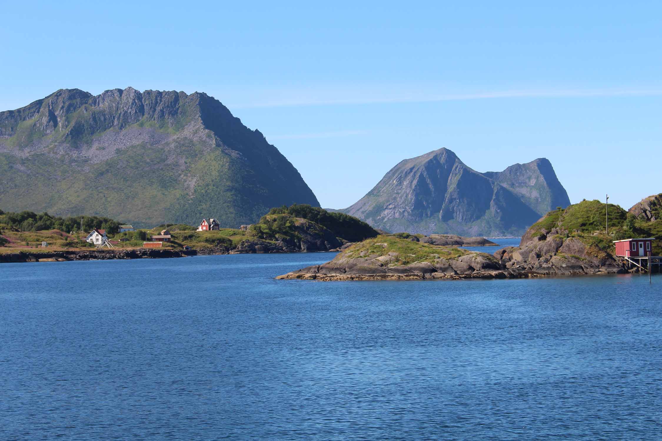 Norvège, île de Senja, Hamn, paysage