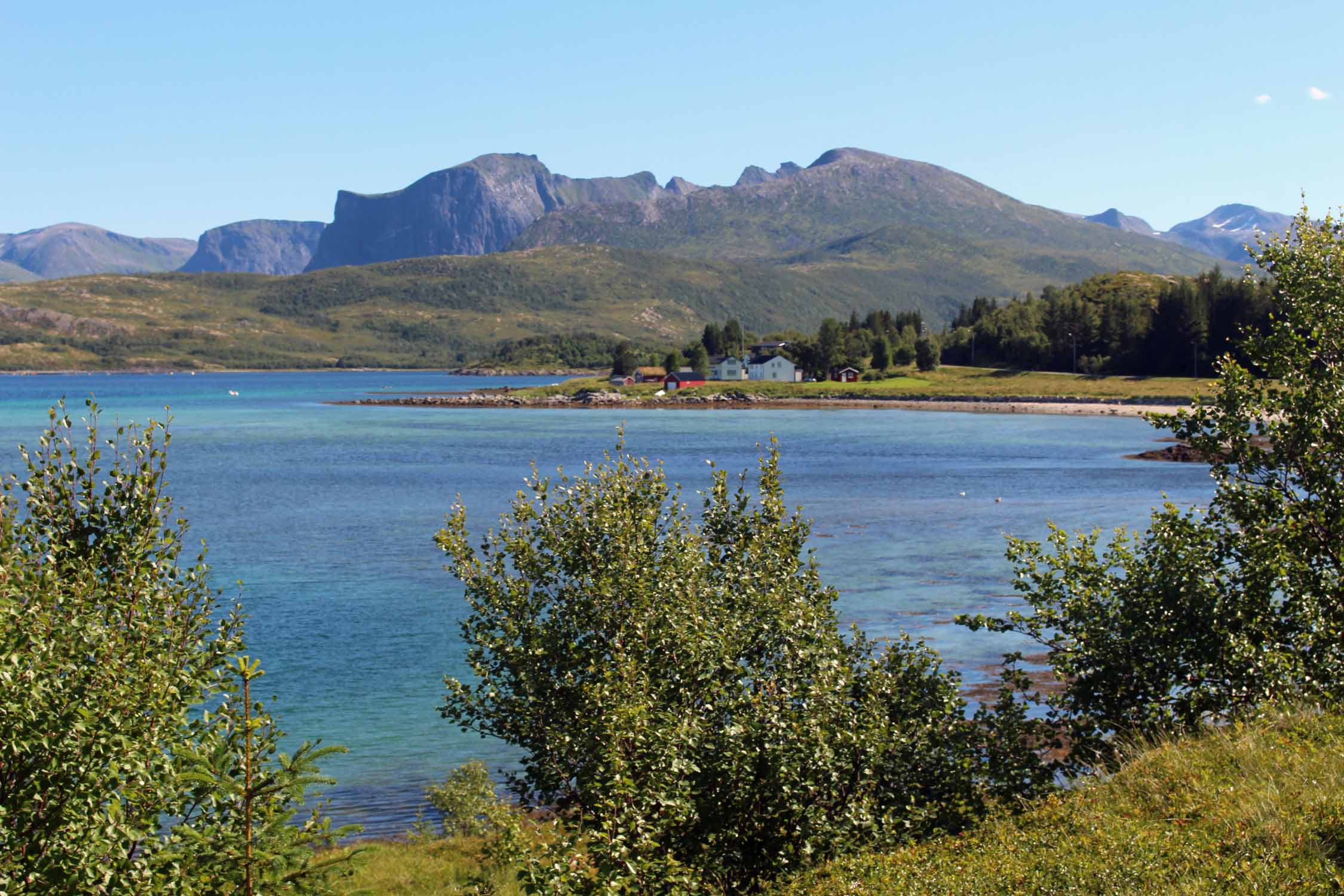 Norvège, île de Senja, Trangstraum, paysage