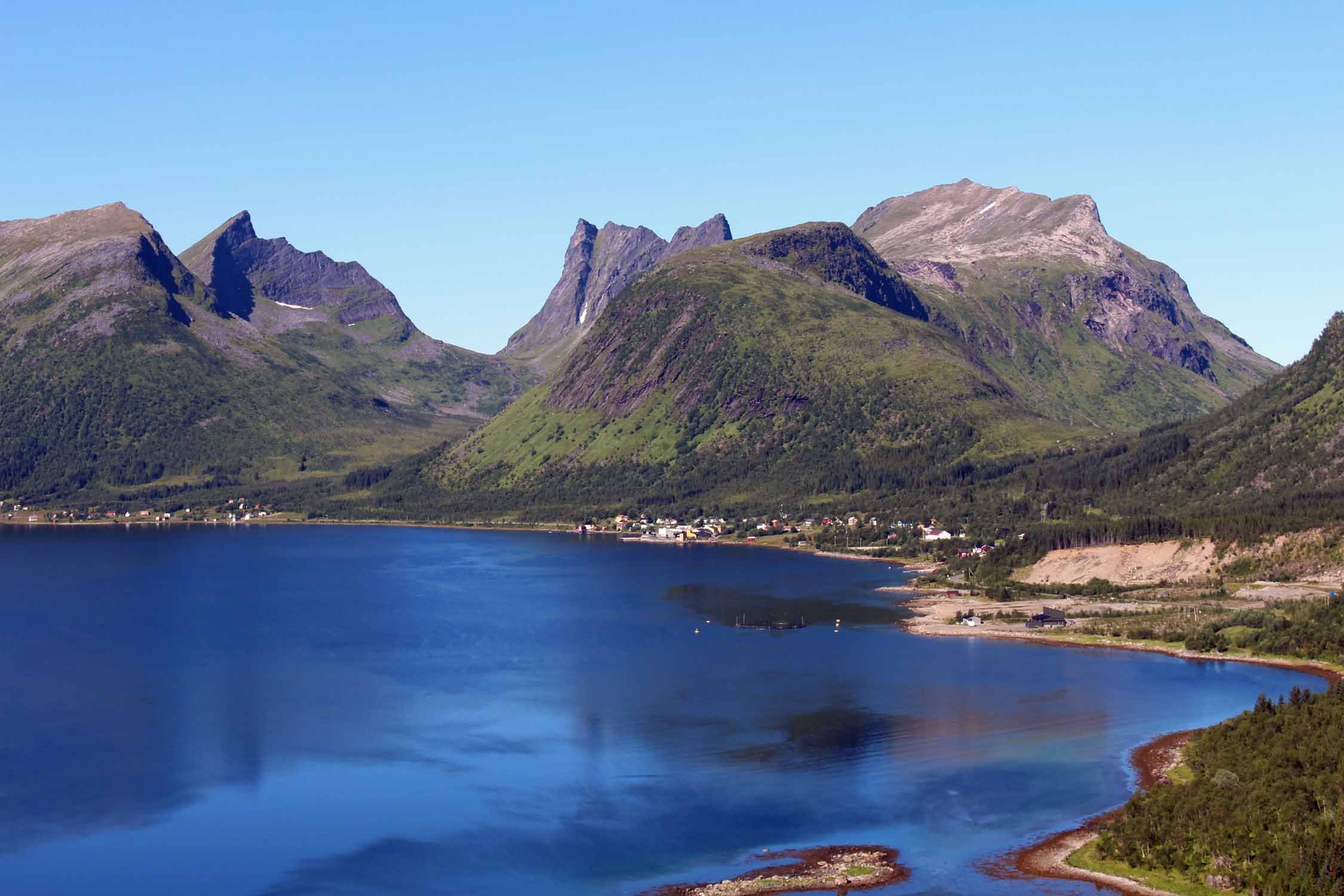 Norvège, île de Senja, Bergsbotn paysage