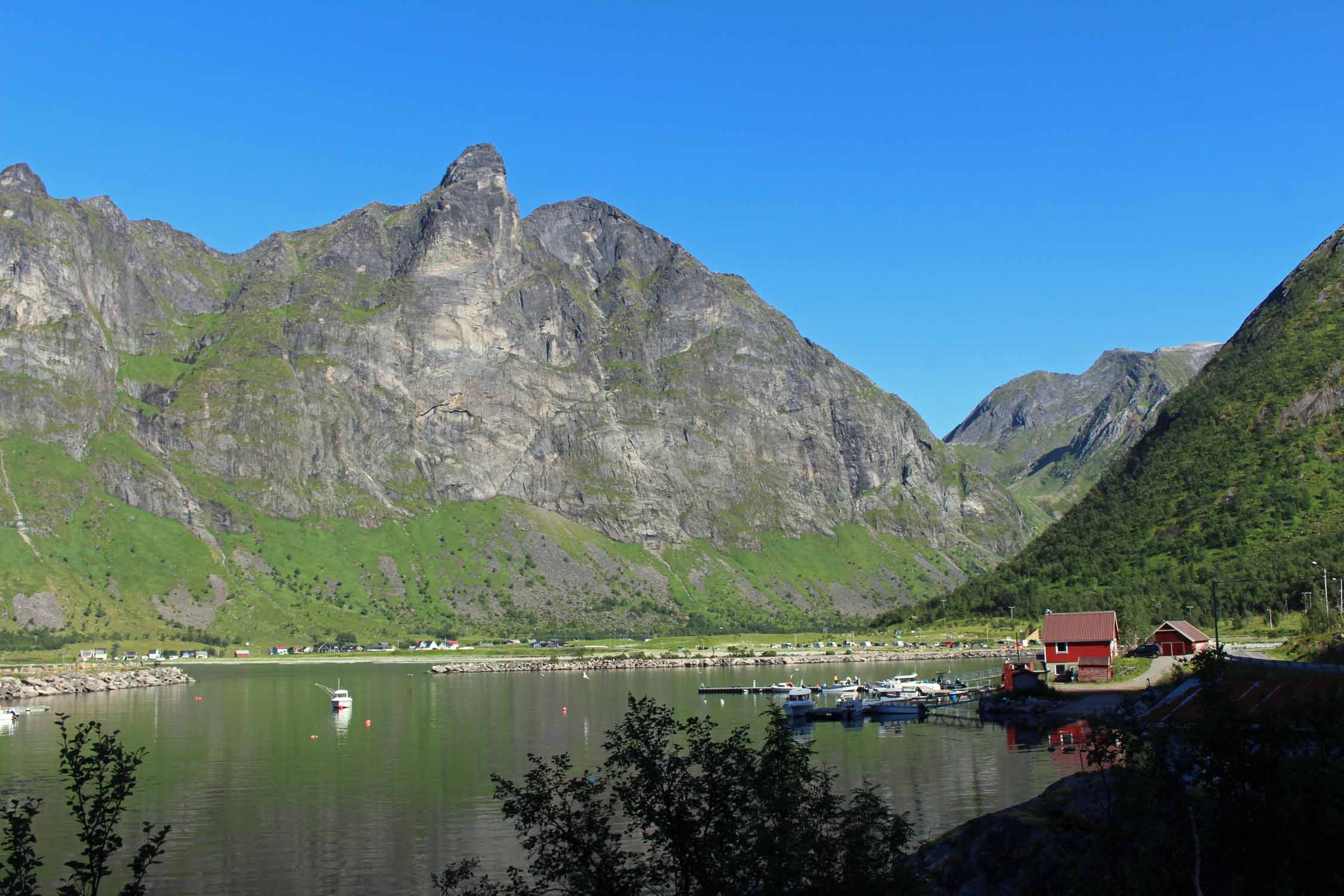 Norvège, île de Senja, Ersfjord, paysage