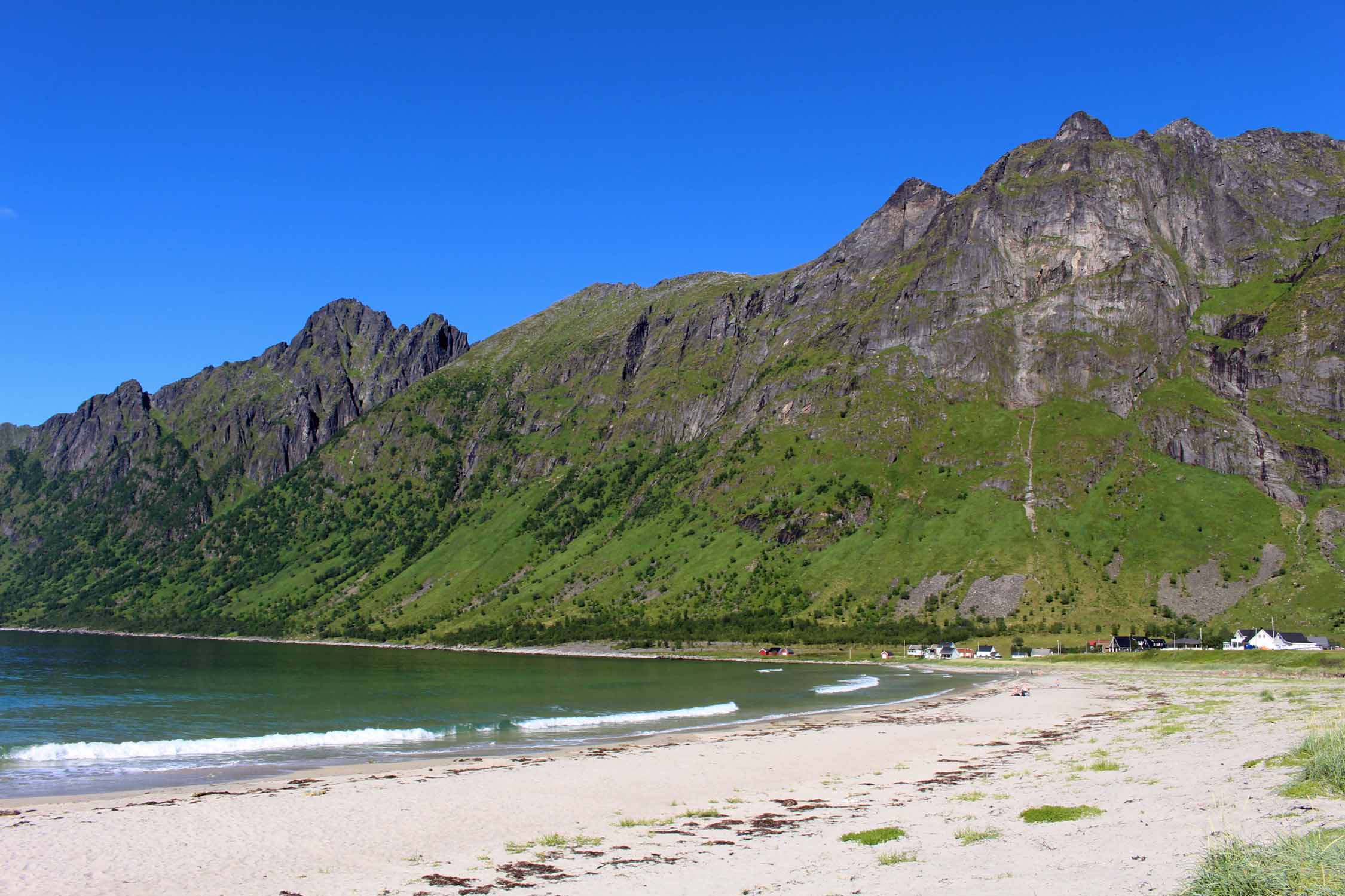 Norvège, île de Senja, Ersfjord, plage, paysage