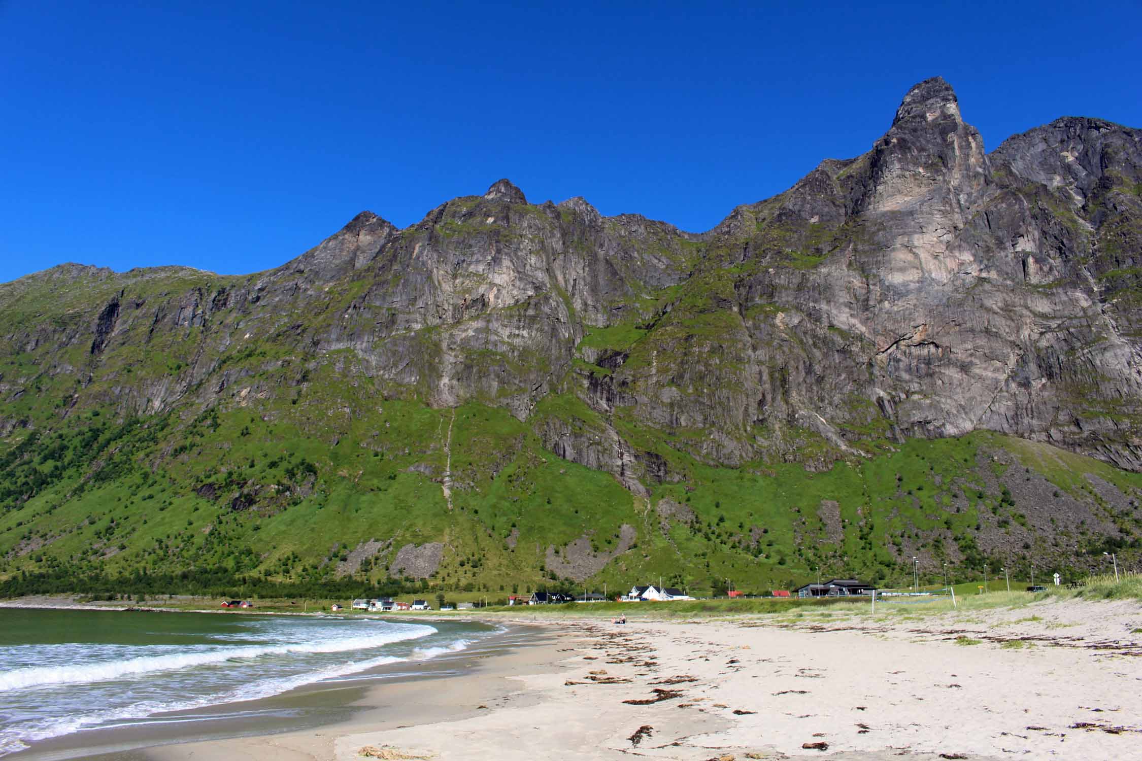 île de Senja, Ersfjord, plage, paysage