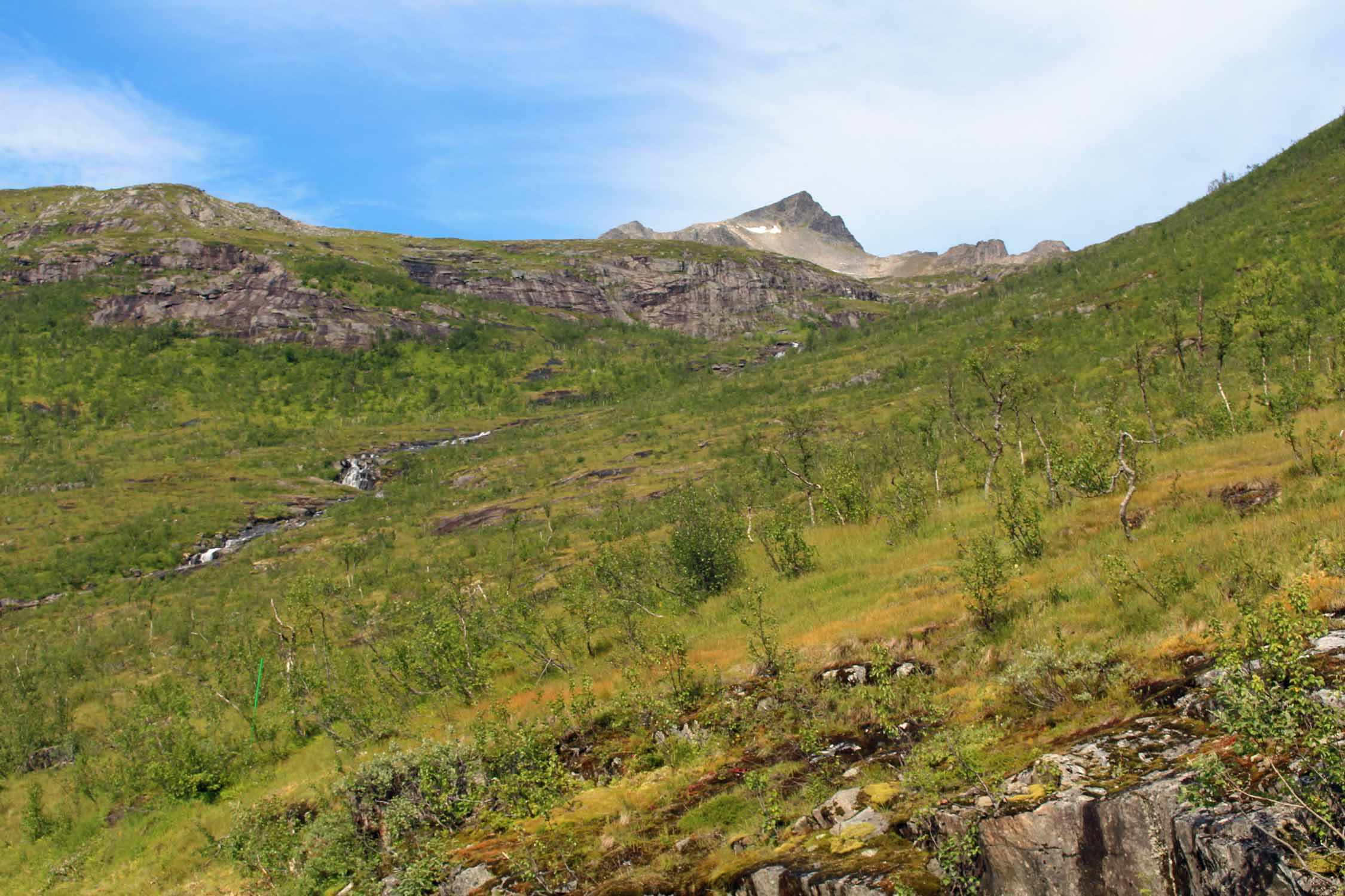 île de Senja, Storvatnet, paysage