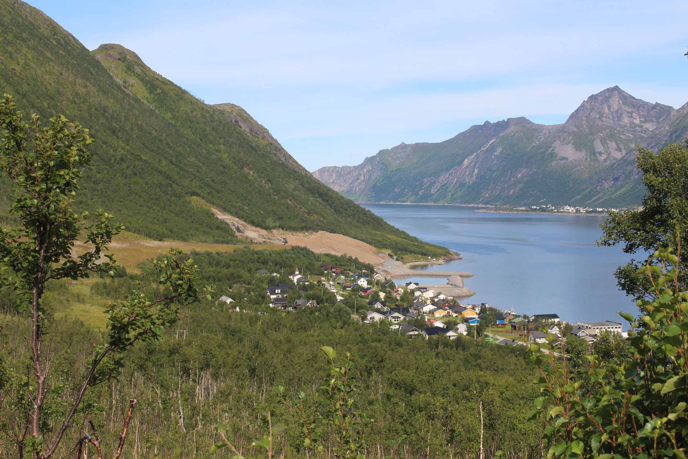 île de Senja, Fjordgard, paysage