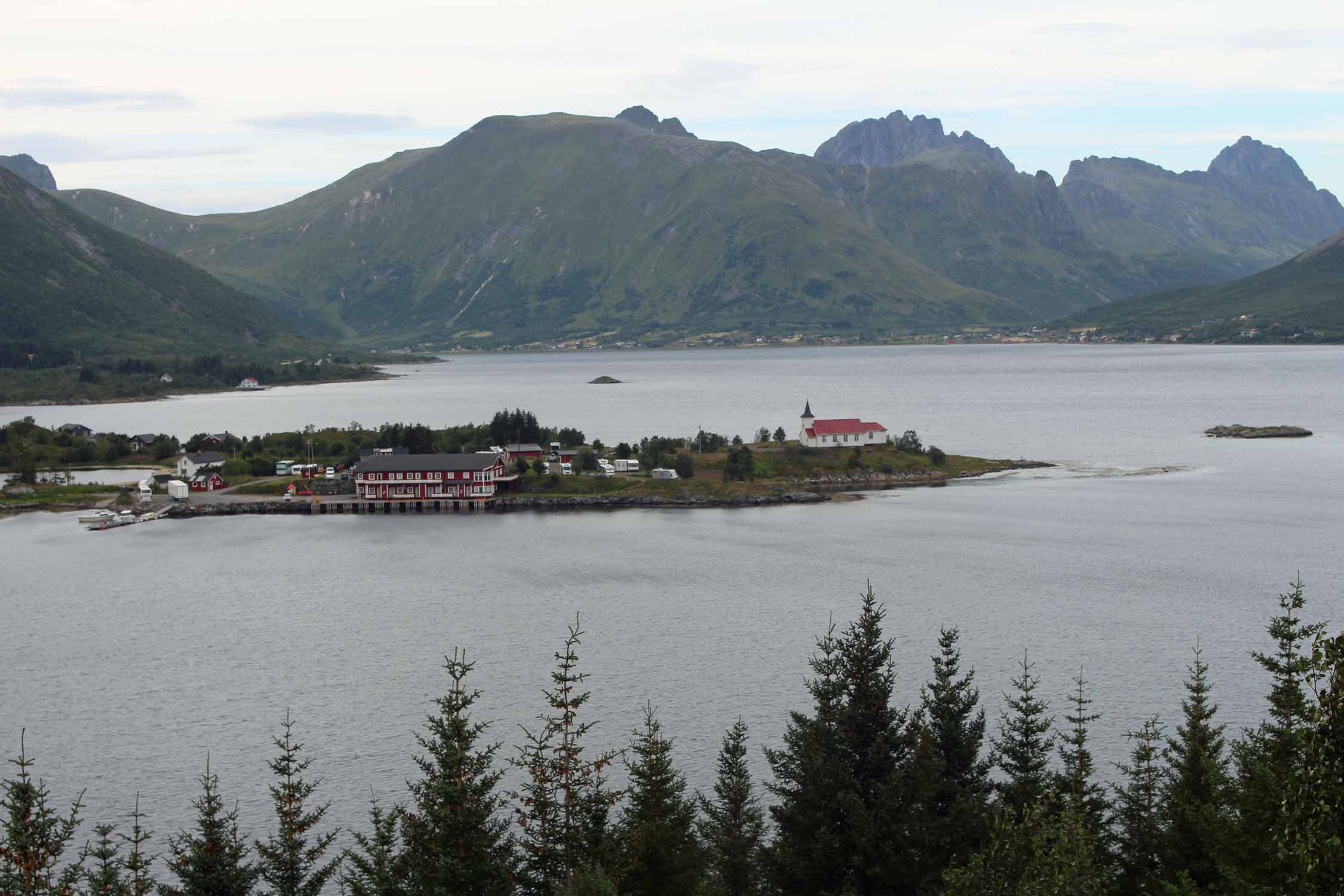 Norvège, Lofoten, Sildpollnes, paysage