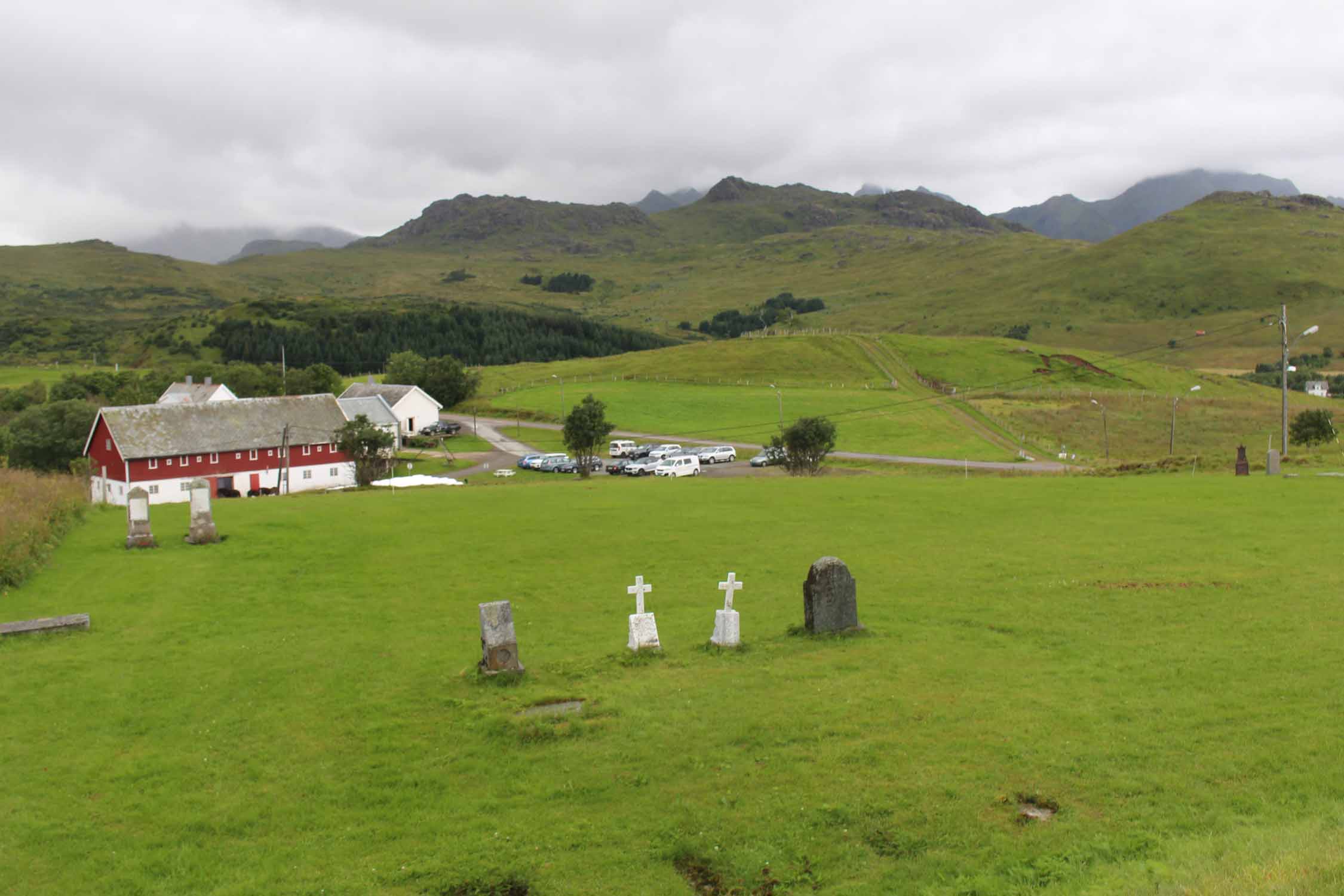 Norvège, Lofoten, Borg, cimetiere