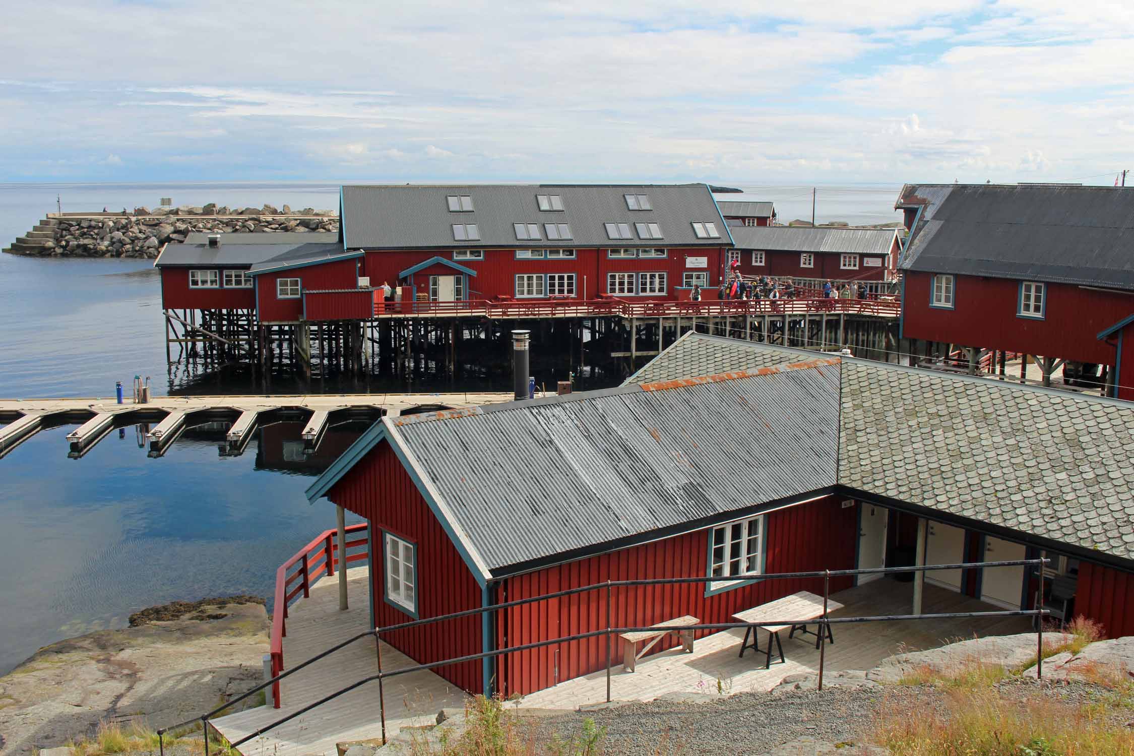 Norvège, Lofoten, A, maisons typiques