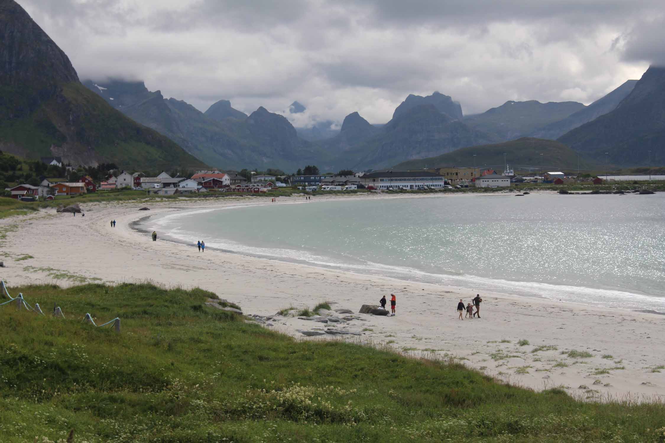 Norvège, Lofoten, Ramberg, plage