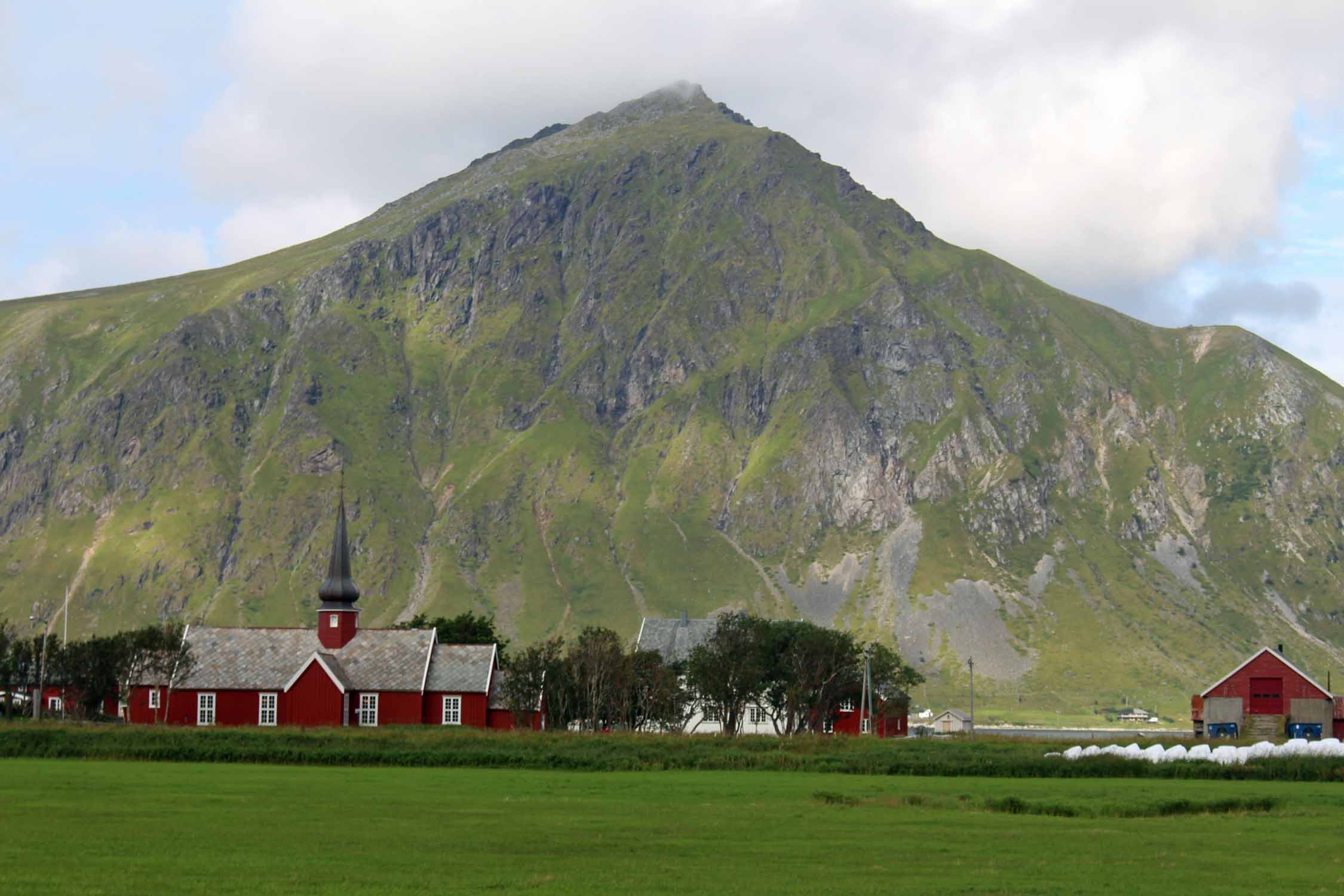 Norvège, Lofoten, Flakstad, église