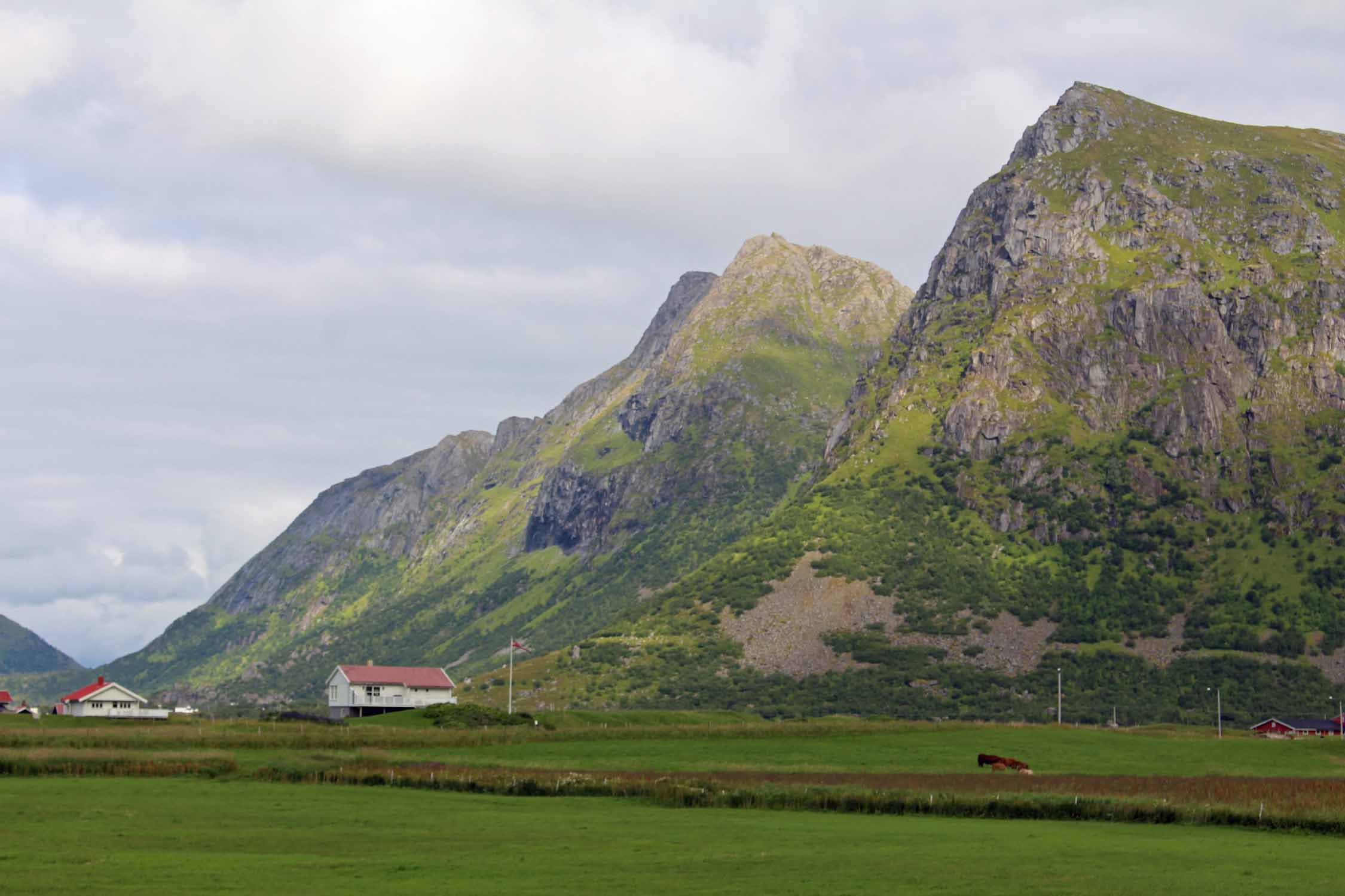 Norvège, Lofoten, Flakstad, paysage