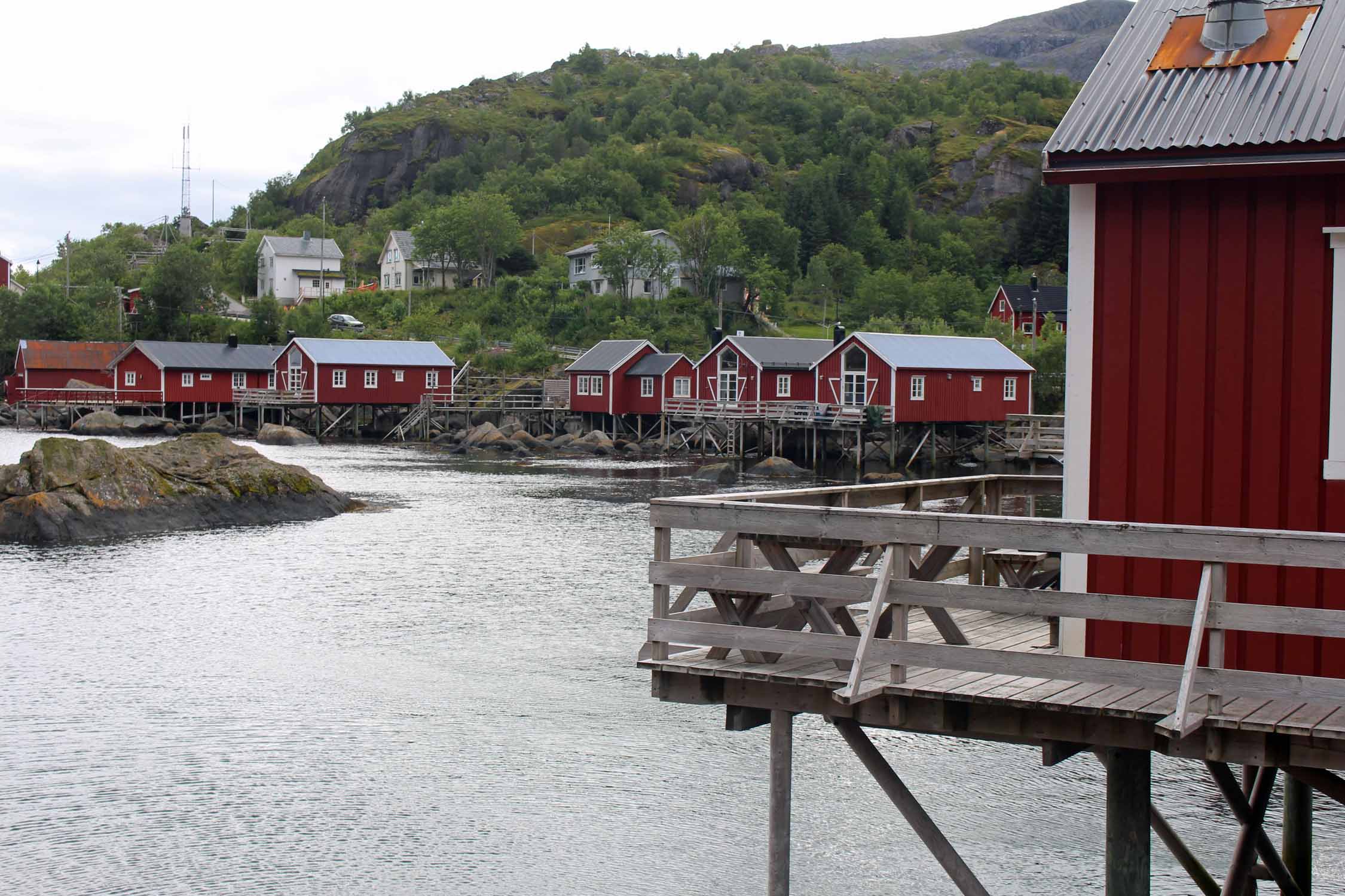 Norvège, Lofoten, Nusfjord, maisons typiques